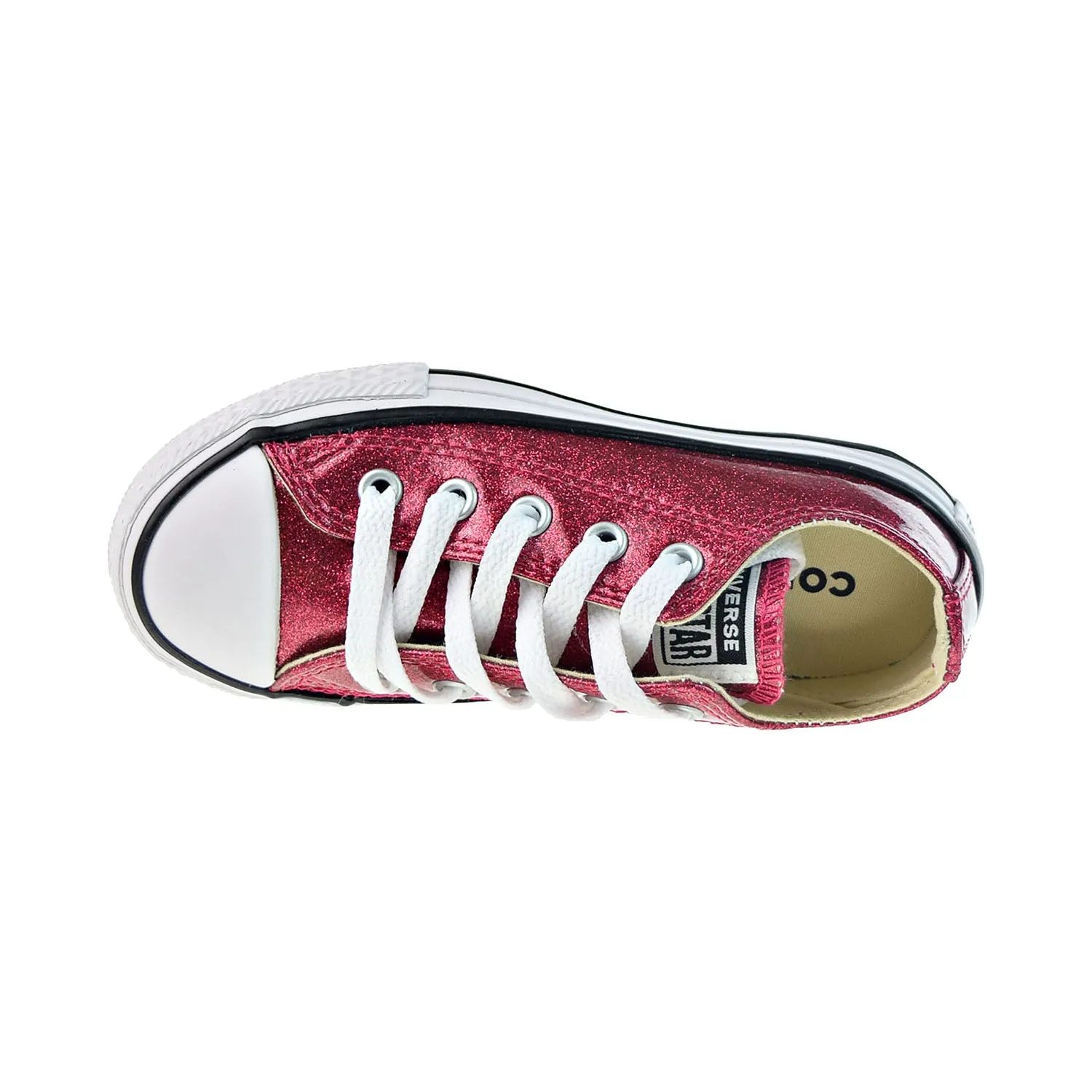 Converse Chuck Taylor All Star Ox Little Kids' Shoes Pink Pop-White