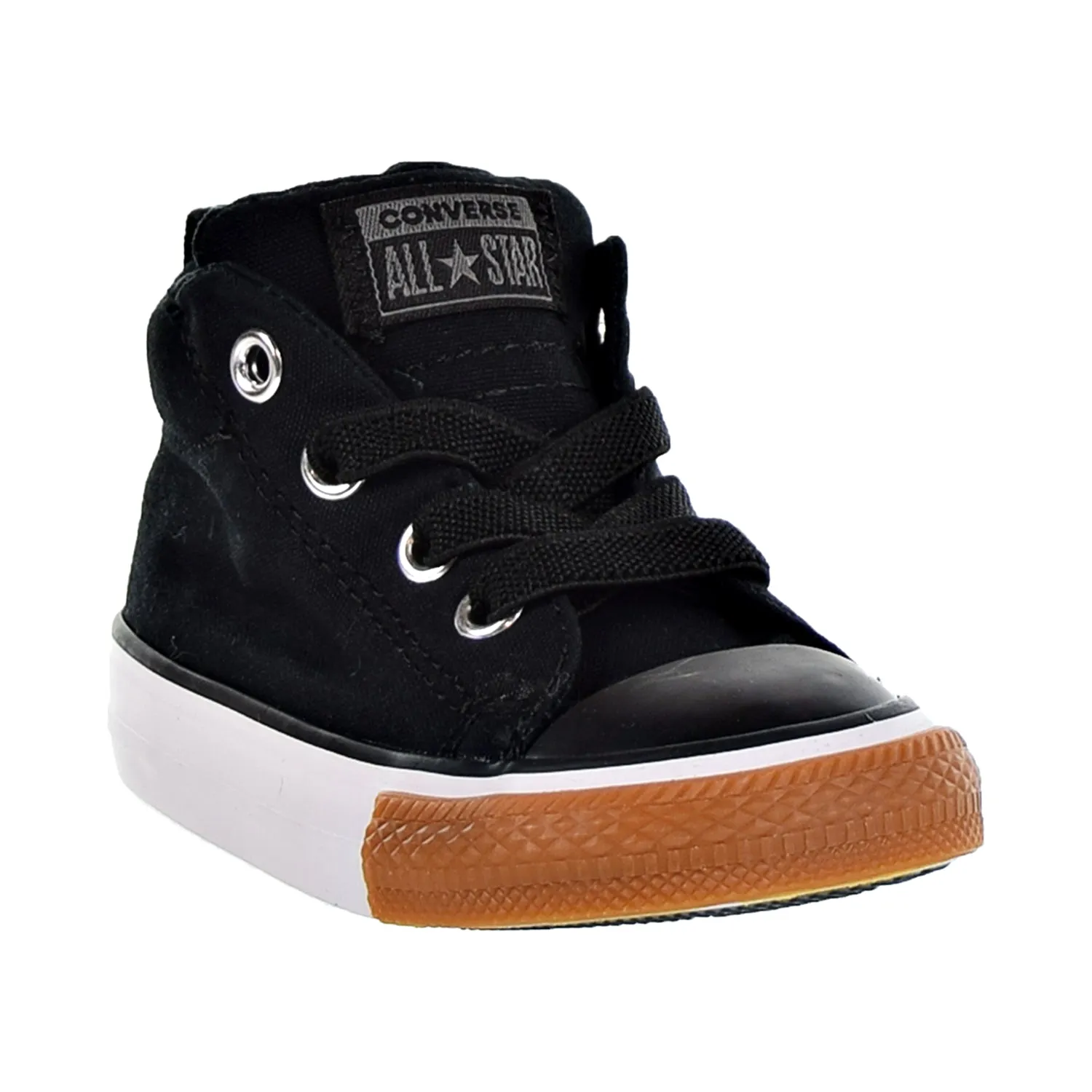 Converse Chuck Taylor All Star Street Mid Toddler Shoes Black/Black/White