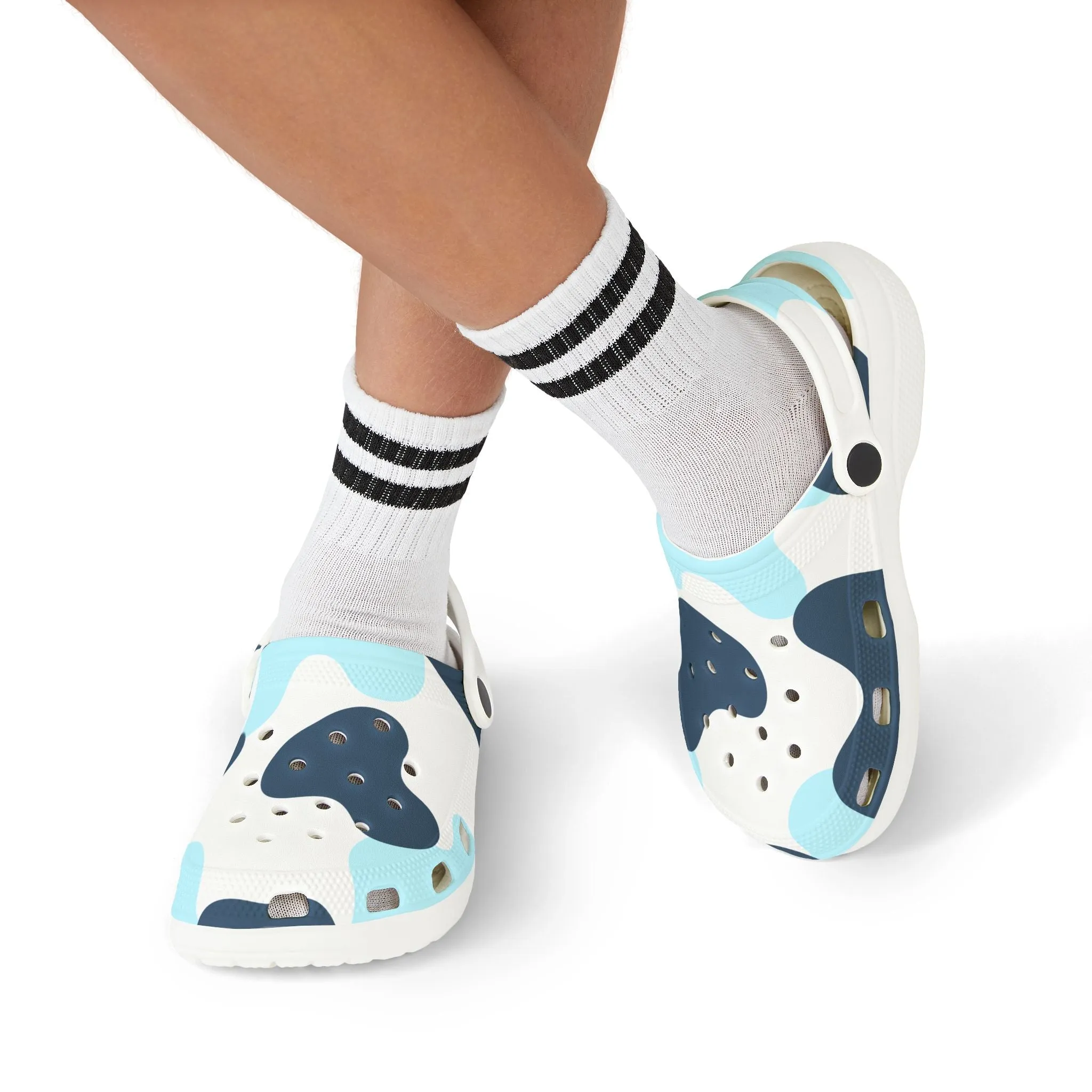 Cool Blue Clogs for Kids - EVA Foam Footwear