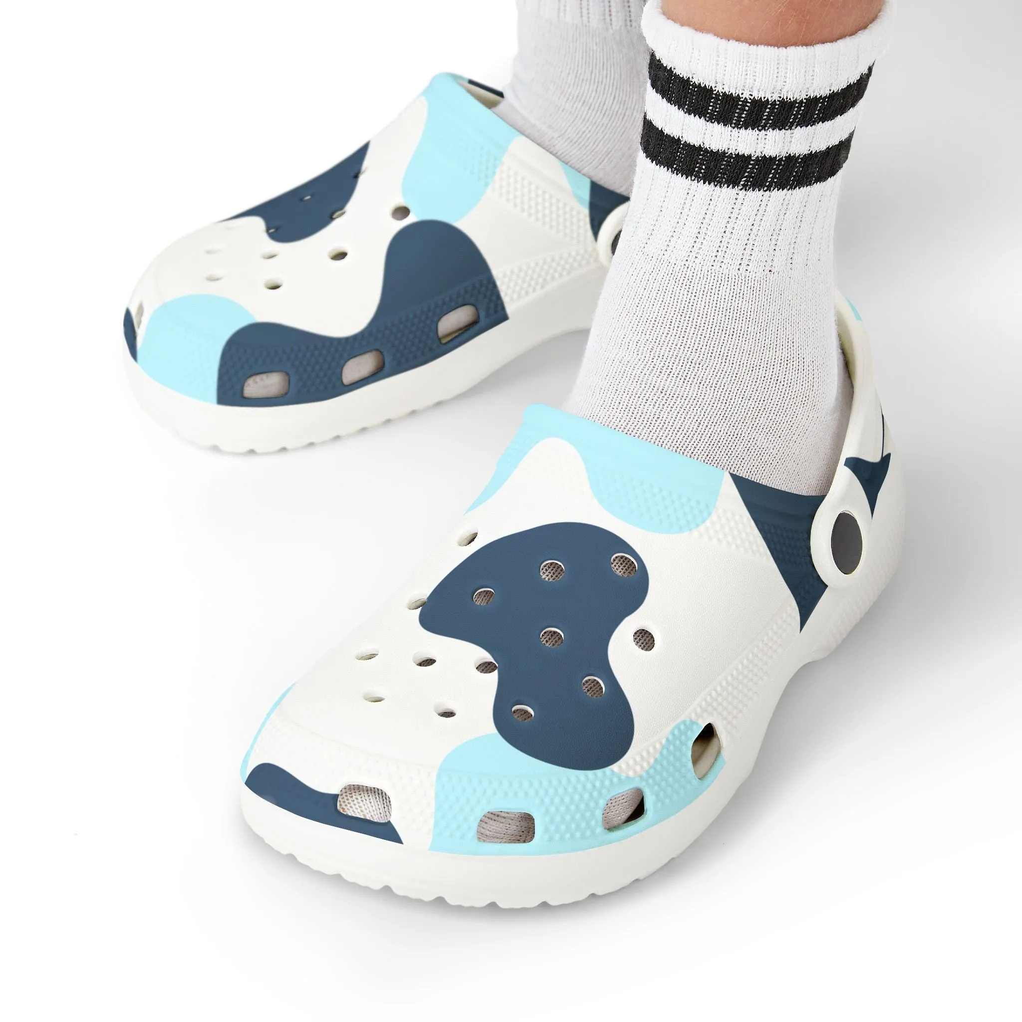 Cool Blue Clogs for Kids - EVA Foam Footwear