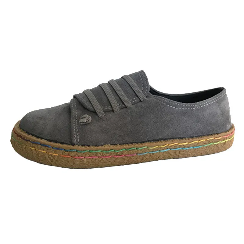Covoyyar 2022 Spring Causal Flat Women Shoes Special Lace Up Canvas Lady Shoes Comfort Slip On Wfs27