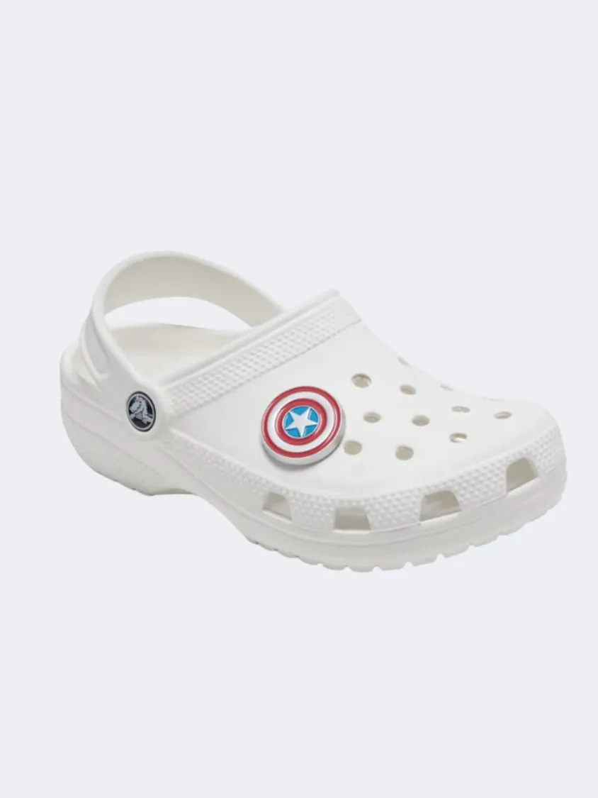 Crocs Captain America 1 Unisex Lifestyle Pins White/Red/Blue