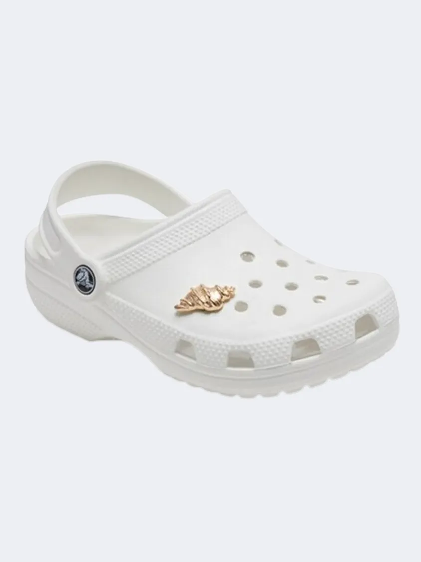 Crocs Sea Shell Unisex Lifestyle Pins Gold