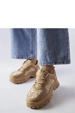 Dark beige chunky sneakers