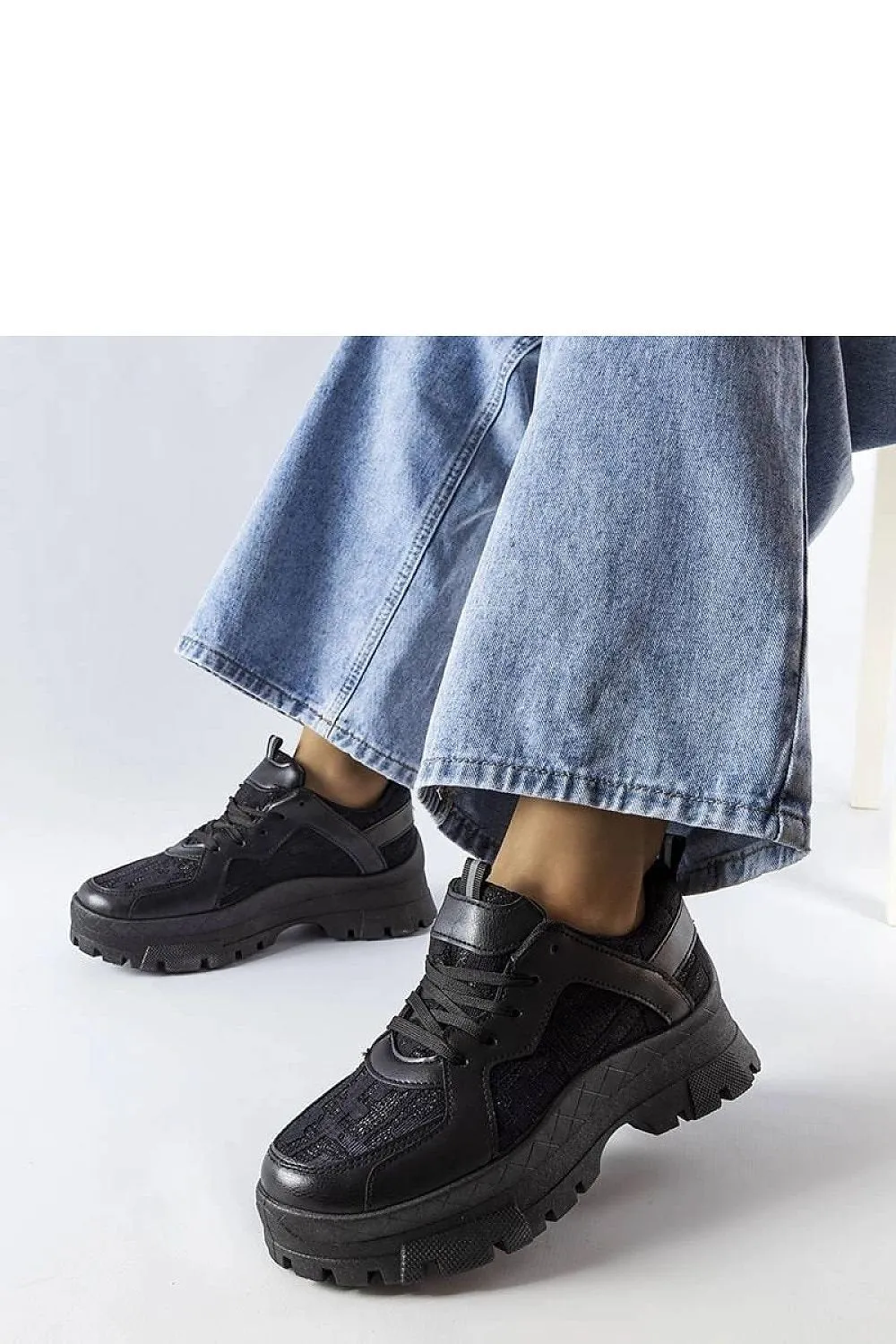 Dark beige chunky sneakers