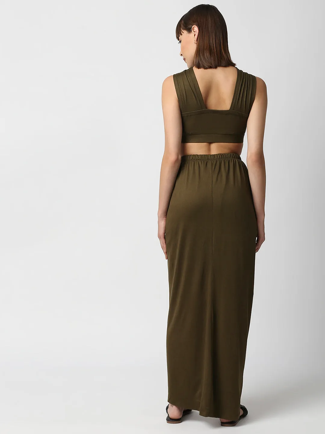 Disrupt Women's Criss Cross Tank Top With Skirt 2 Piece Co-ord Set
