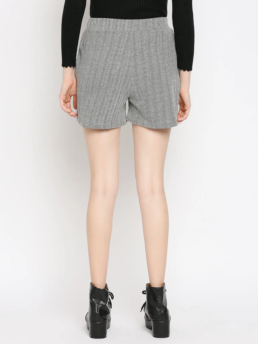 Disrupt Women's Typographic Grey Shorts