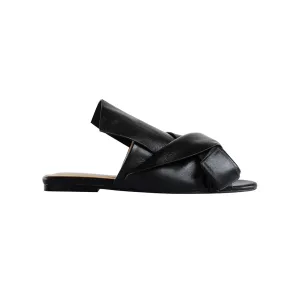 ELIZA Knotted Leather Slipper Slides
