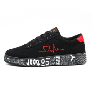 Fashion Breathable Unisex Vulcanized Sneakers / Lace-up Casual Shoes for Men and Women