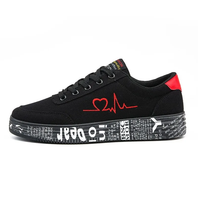 Fashion Breathable Unisex Vulcanized Sneakers / Lace-up Casual Shoes for Men and Women