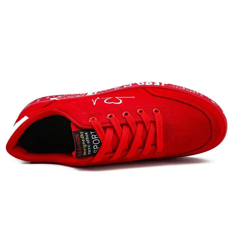 Fashion Breathable Unisex Vulcanized Sneakers / Lace-up Casual Shoes for Men and Women