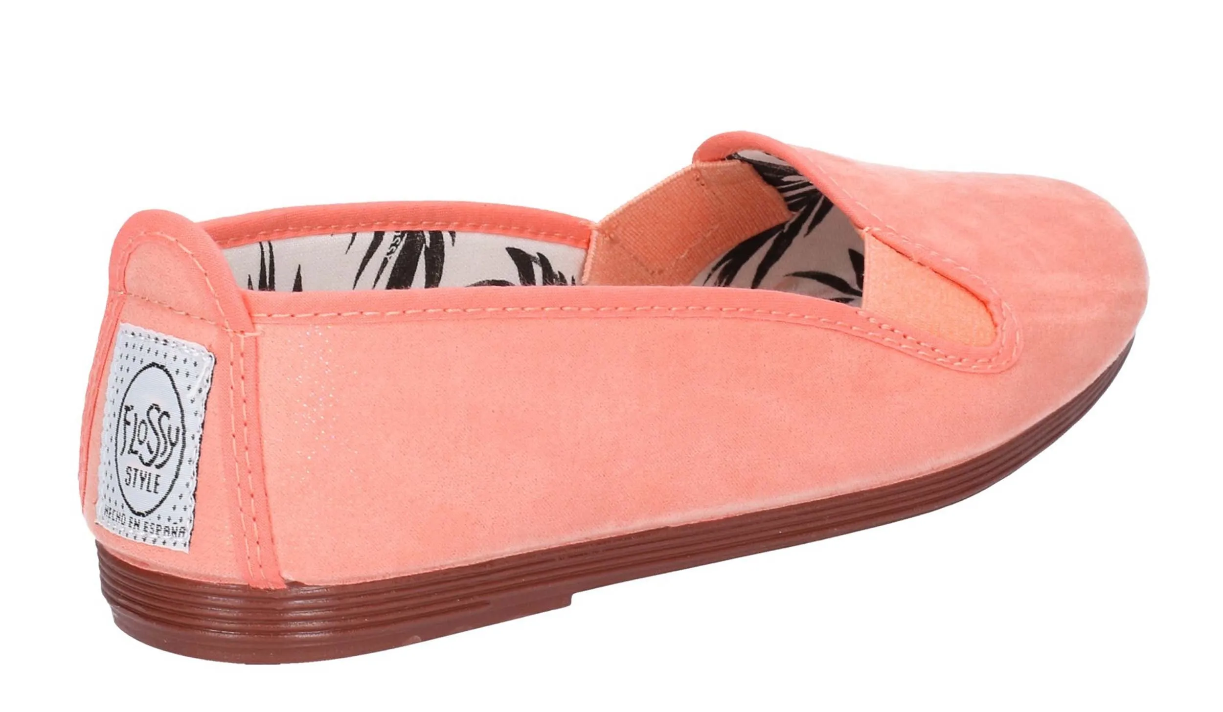 Flossy Dosier Womens Glitter Textile Flat Slip On Casual Shoe