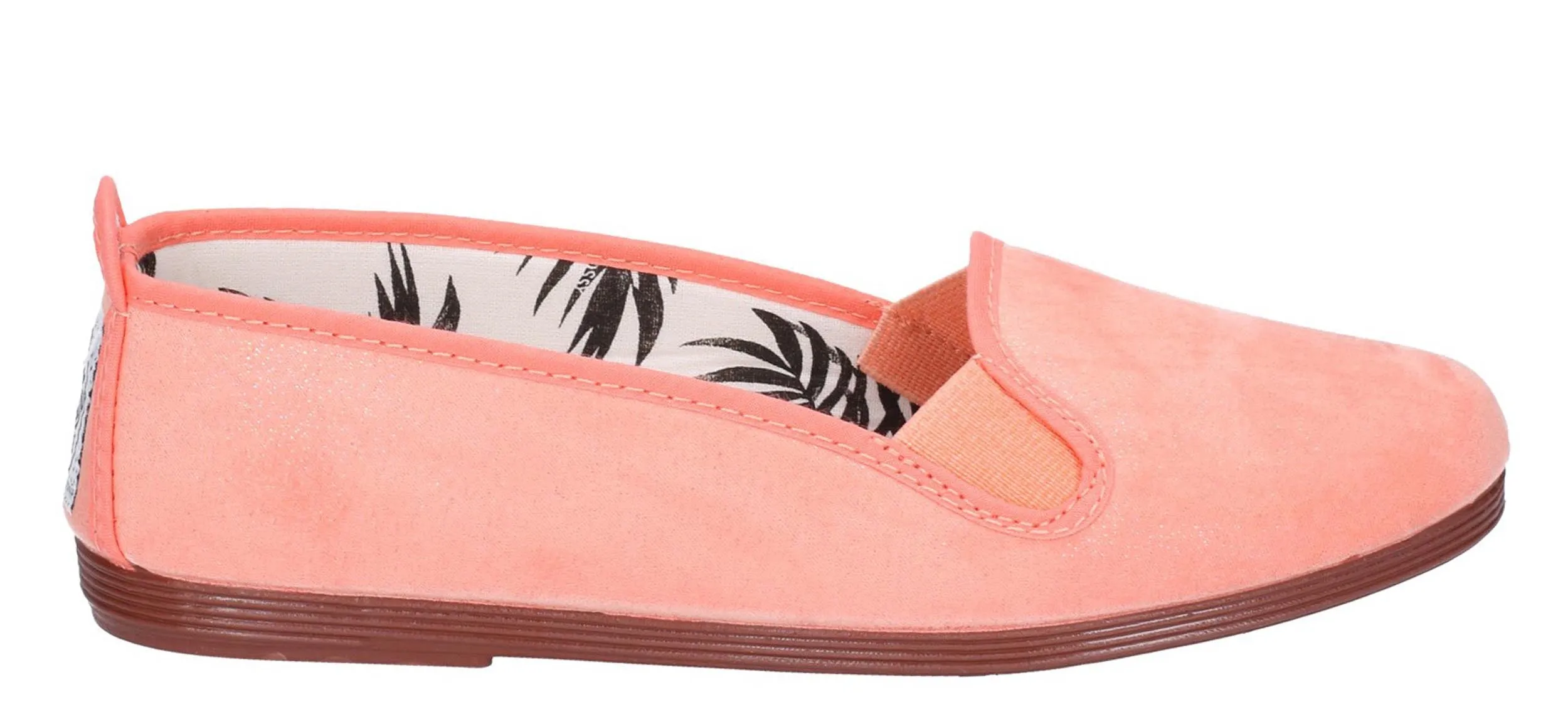 Flossy Dosier Womens Glitter Textile Flat Slip On Casual Shoe
