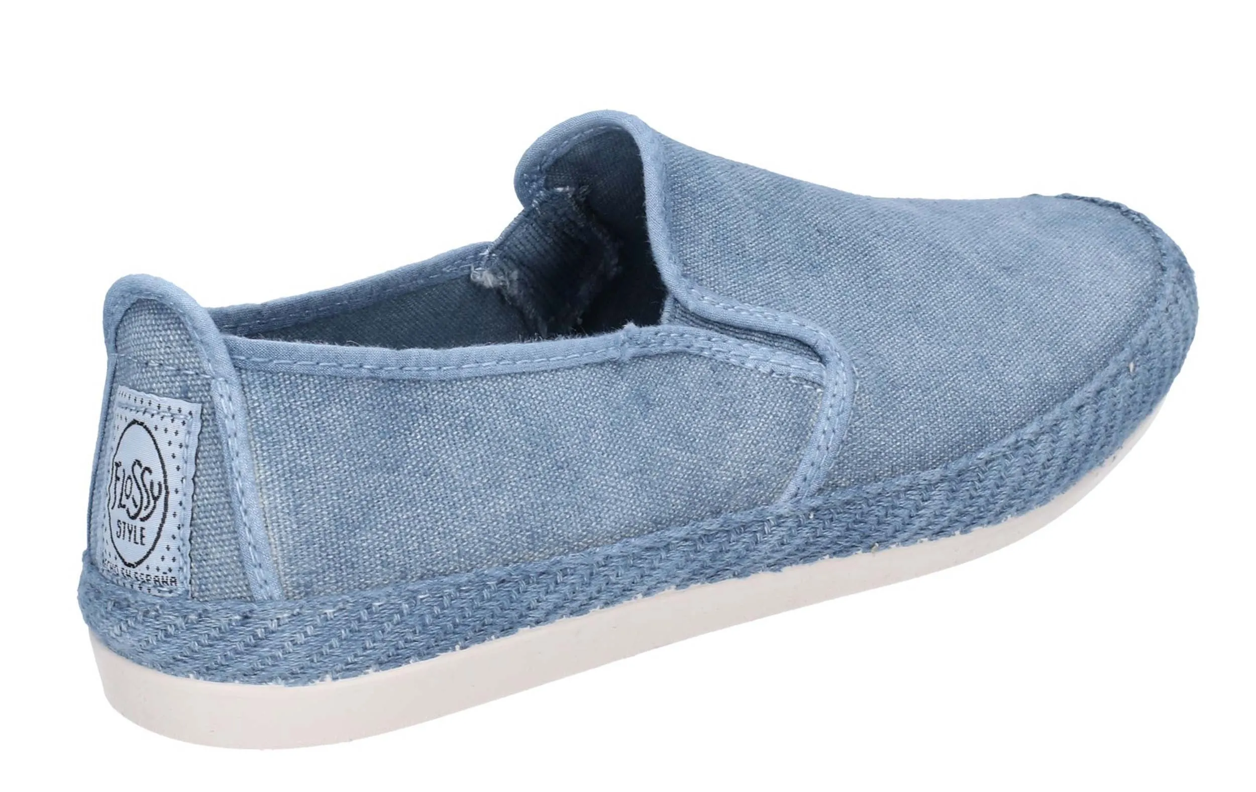 Flossy Manso Mens Slip On Canvas Espadrille Casual Shoe