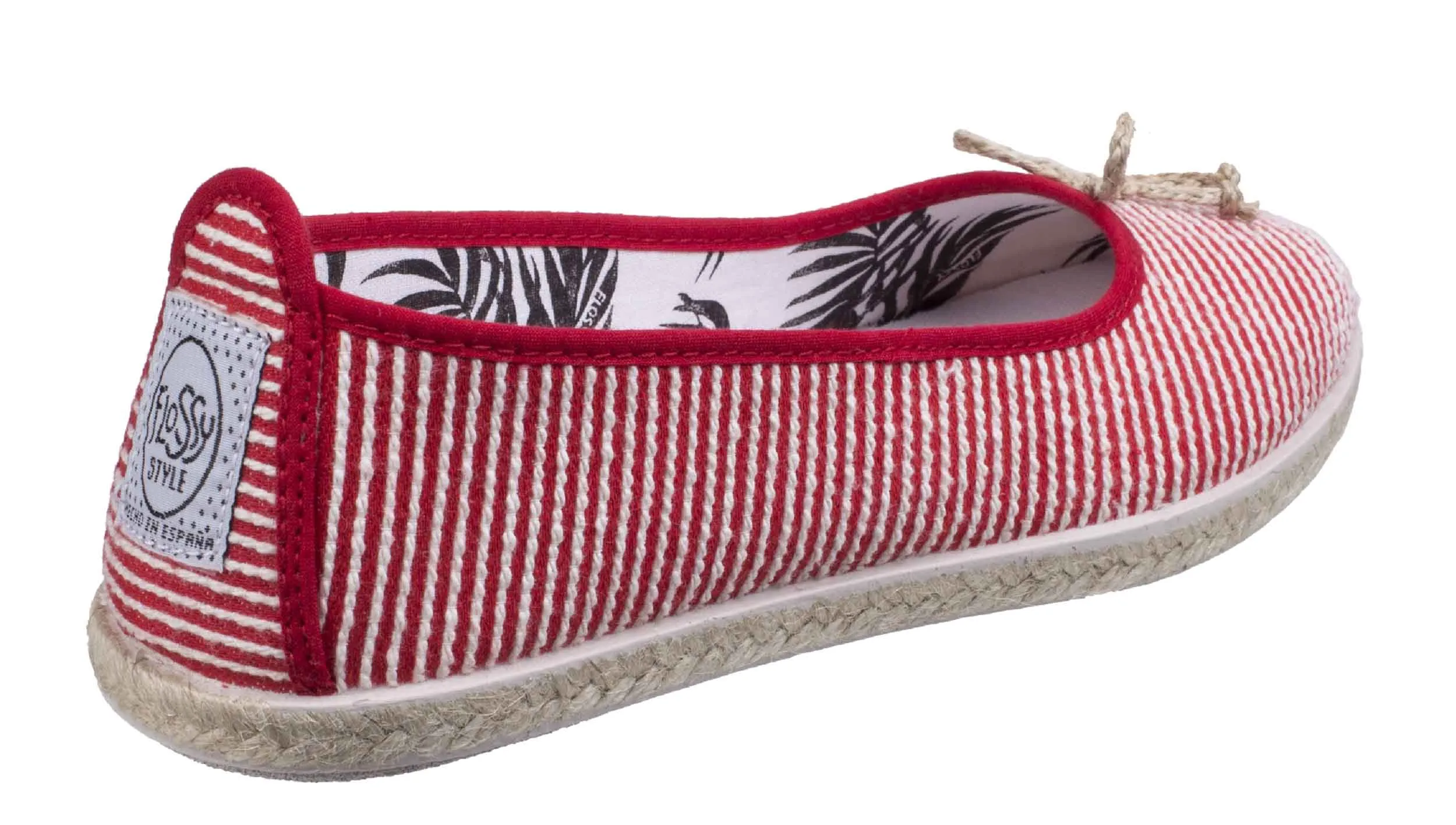 Flossy Sabroso Womens Slip On Canvas Ballerina Espadrille
