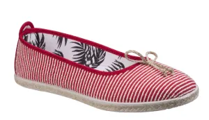 Flossy Sabroso Womens Slip On Canvas Ballerina Espadrille