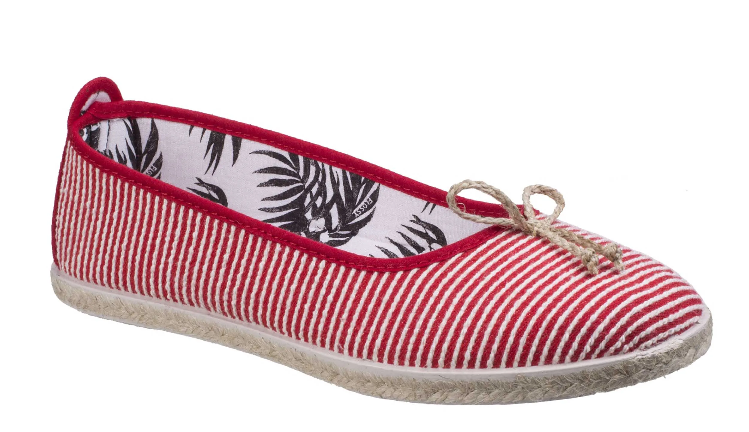 Flossy Sabroso Womens Slip On Canvas Ballerina Espadrille