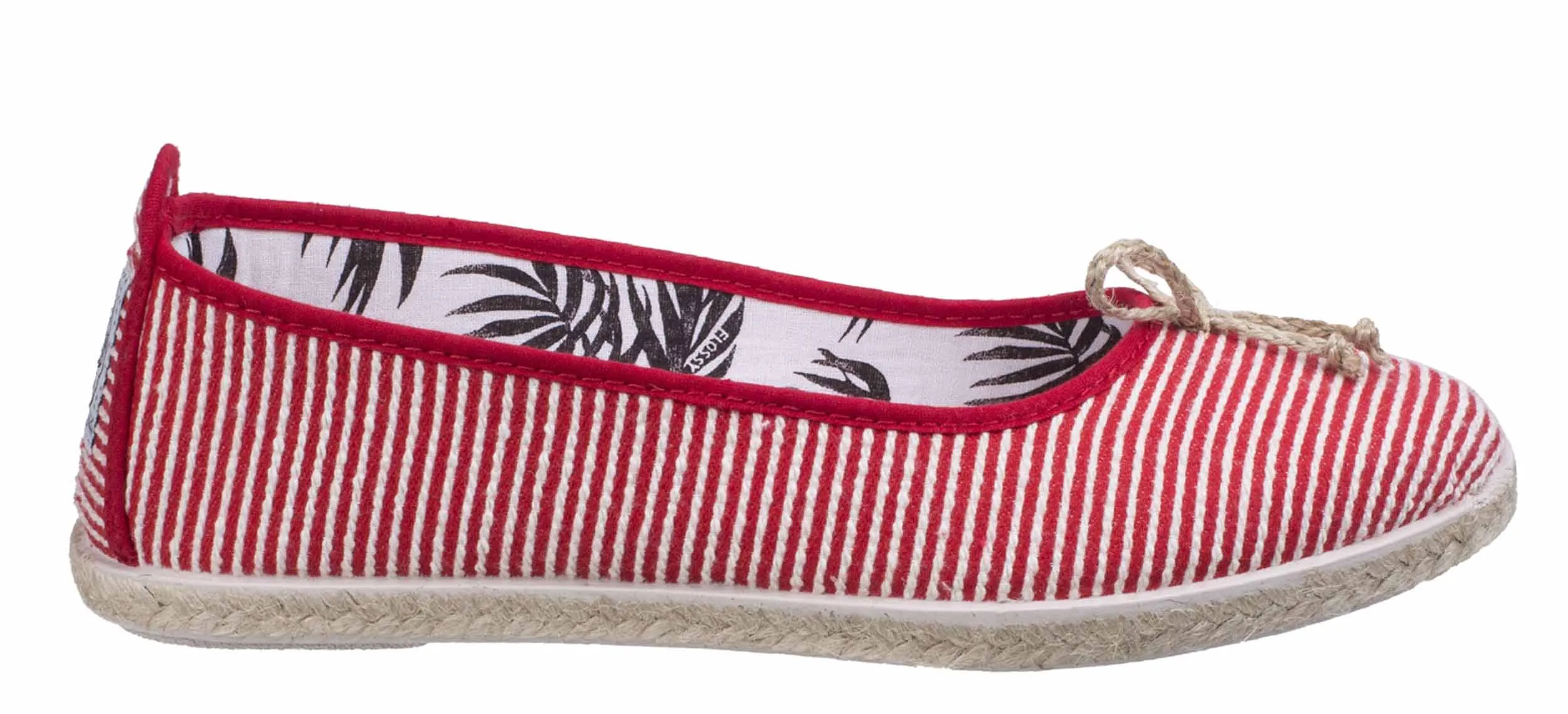 Flossy Sabroso Womens Slip On Canvas Ballerina Espadrille