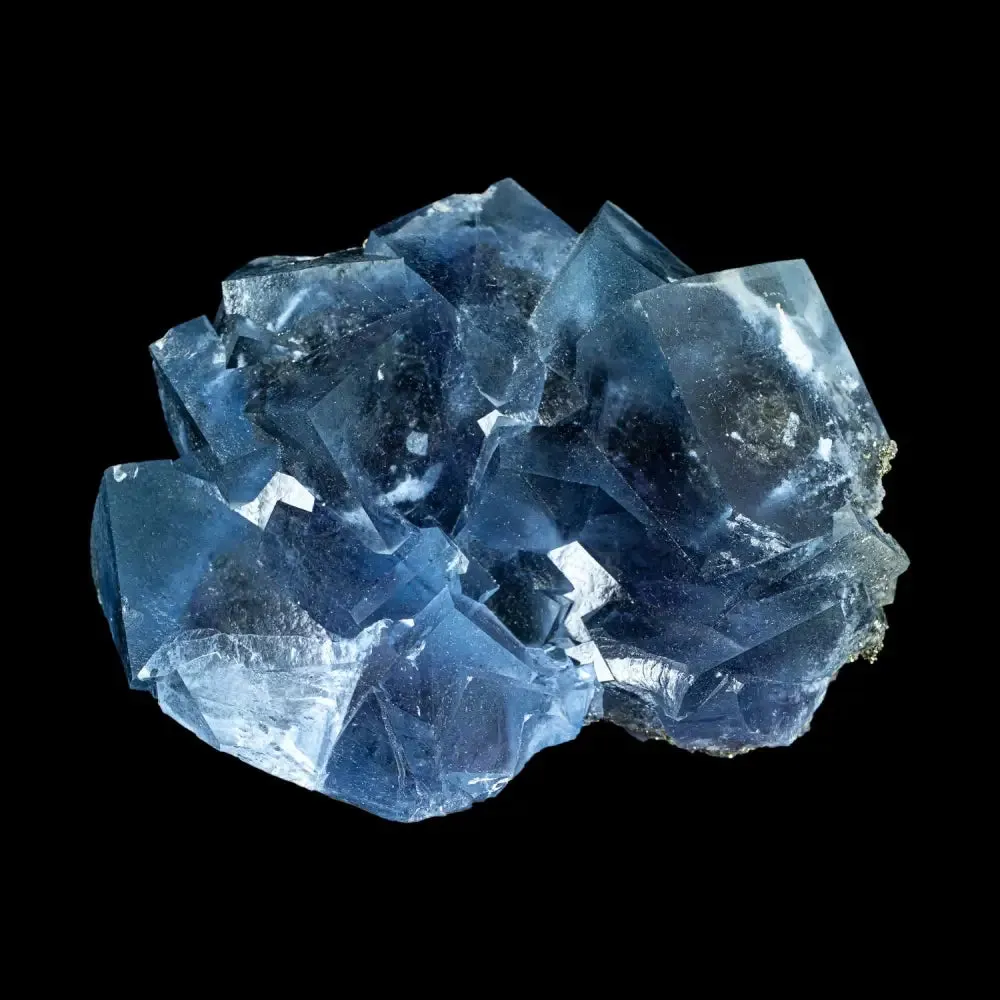 Fluorite Blue with Pyrite