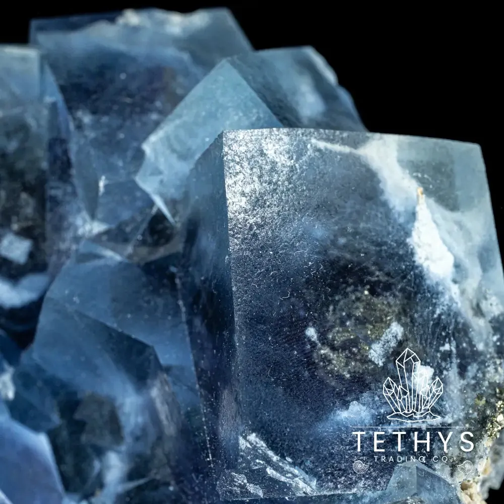 Fluorite Blue with Pyrite
