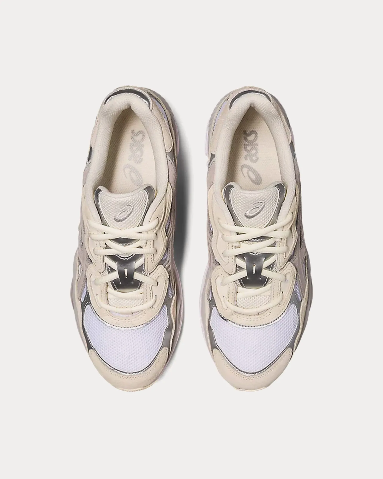 Gel-NYC White / Oyster Grey Low Top Sneakers