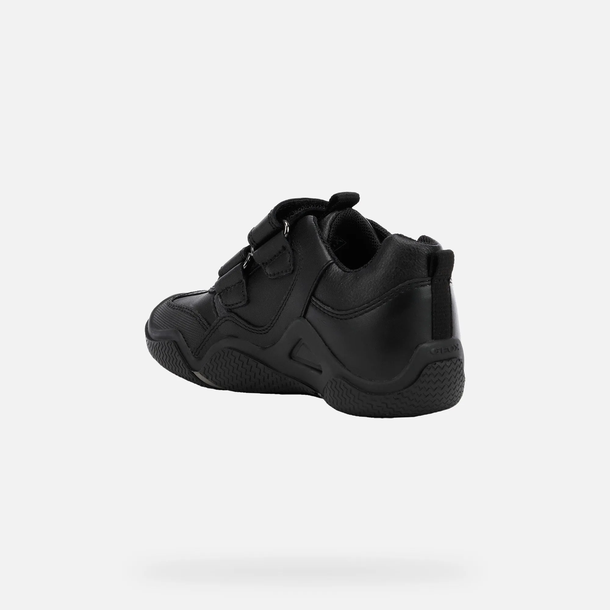 Geox Wader Boys School Shoes Black