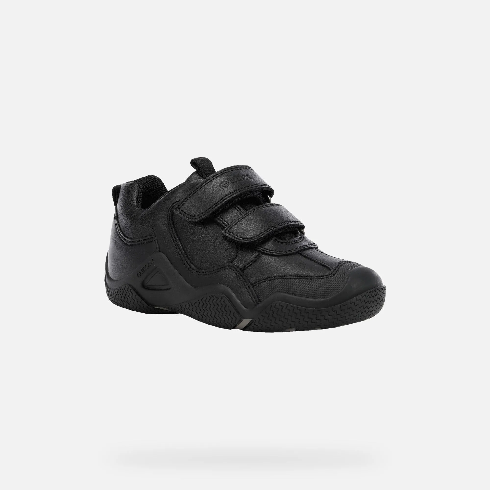 Geox Wader Boys School Shoes Black