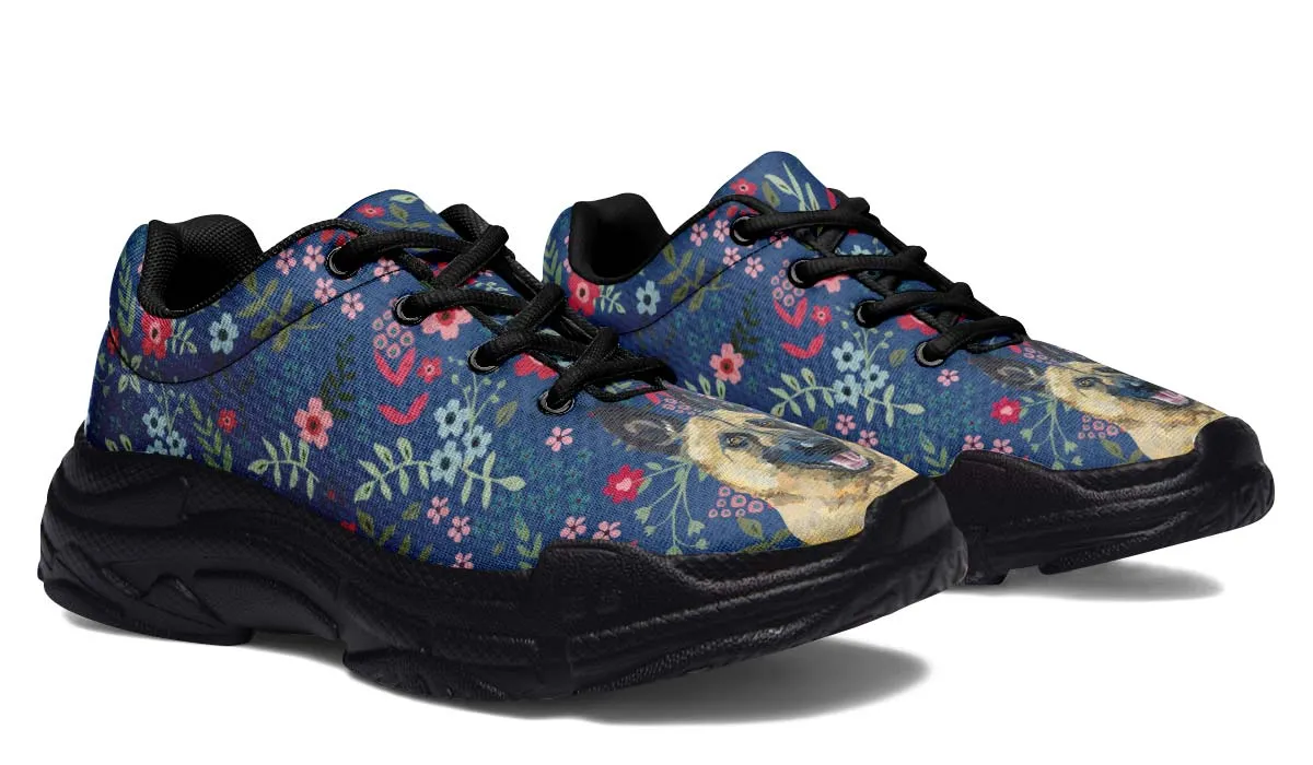 German Shepherd Sweetheart Chunky Sneakers
