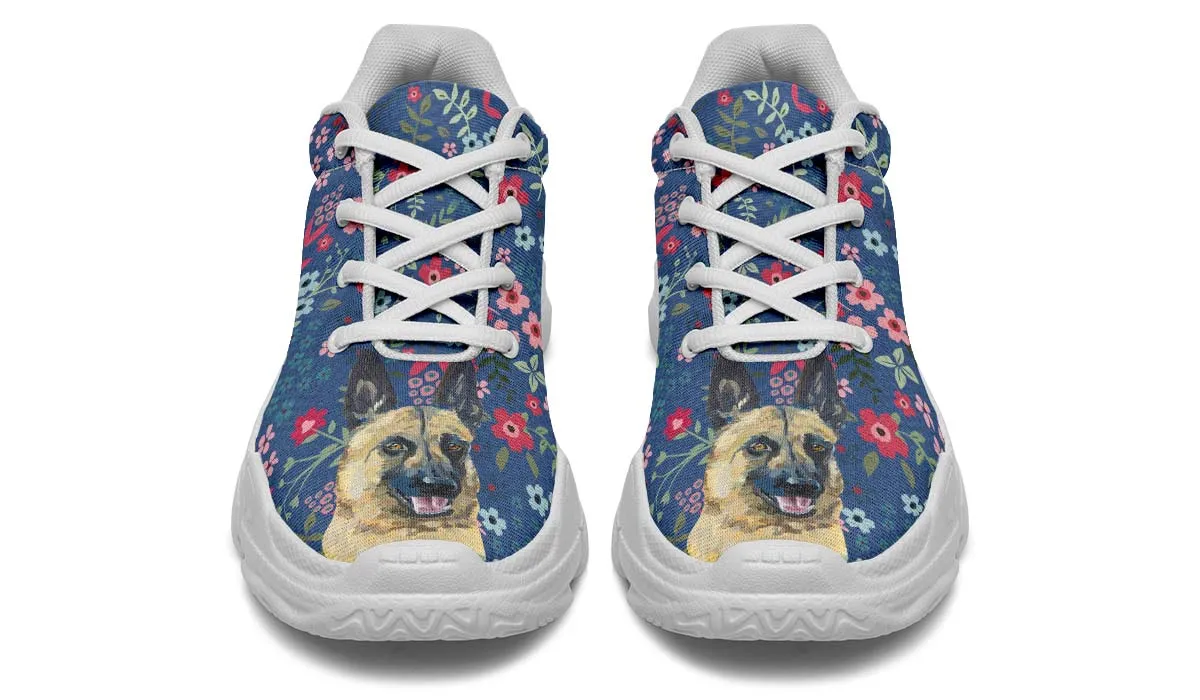German Shepherd Sweetheart Chunky Sneakers