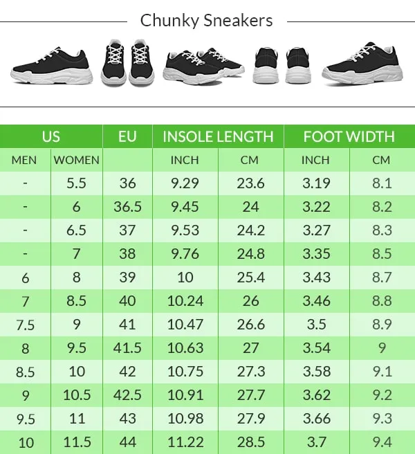 German Shepherd Sweetheart Chunky Sneakers