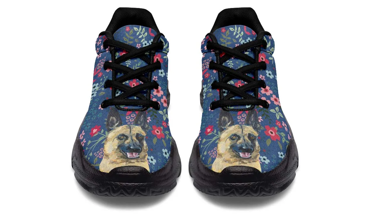 German Shepherd Sweetheart Chunky Sneakers