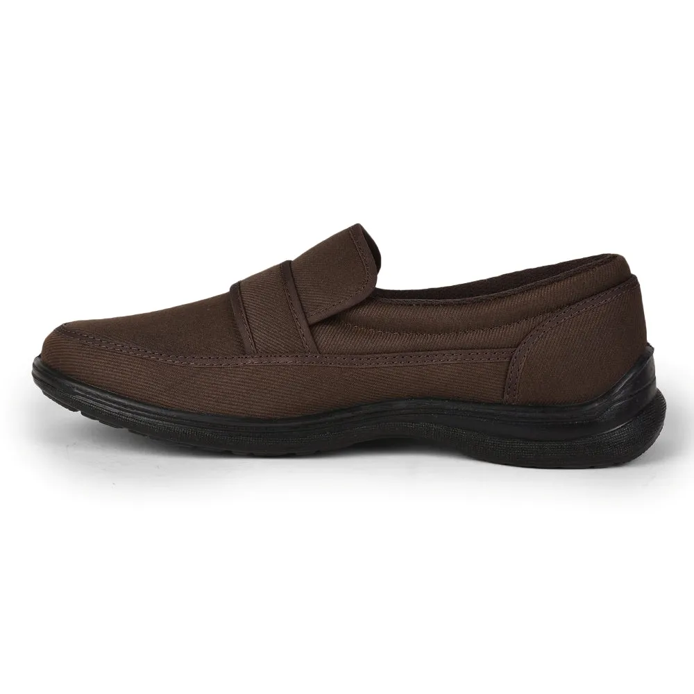 Gliders Brown Non Lacing Casual Shoes For Men 3070-27NEW By Liberty