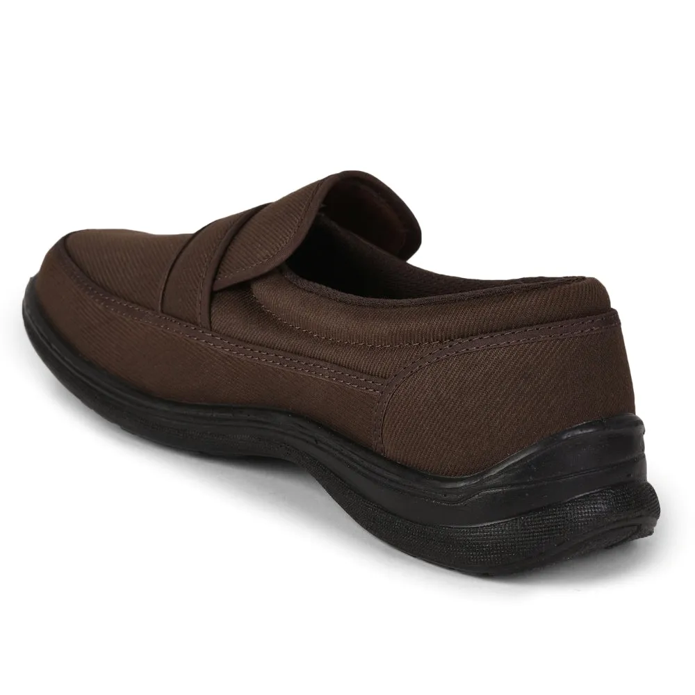 Gliders Brown Non Lacing Casual Shoes For Men 3070-27NEW By Liberty