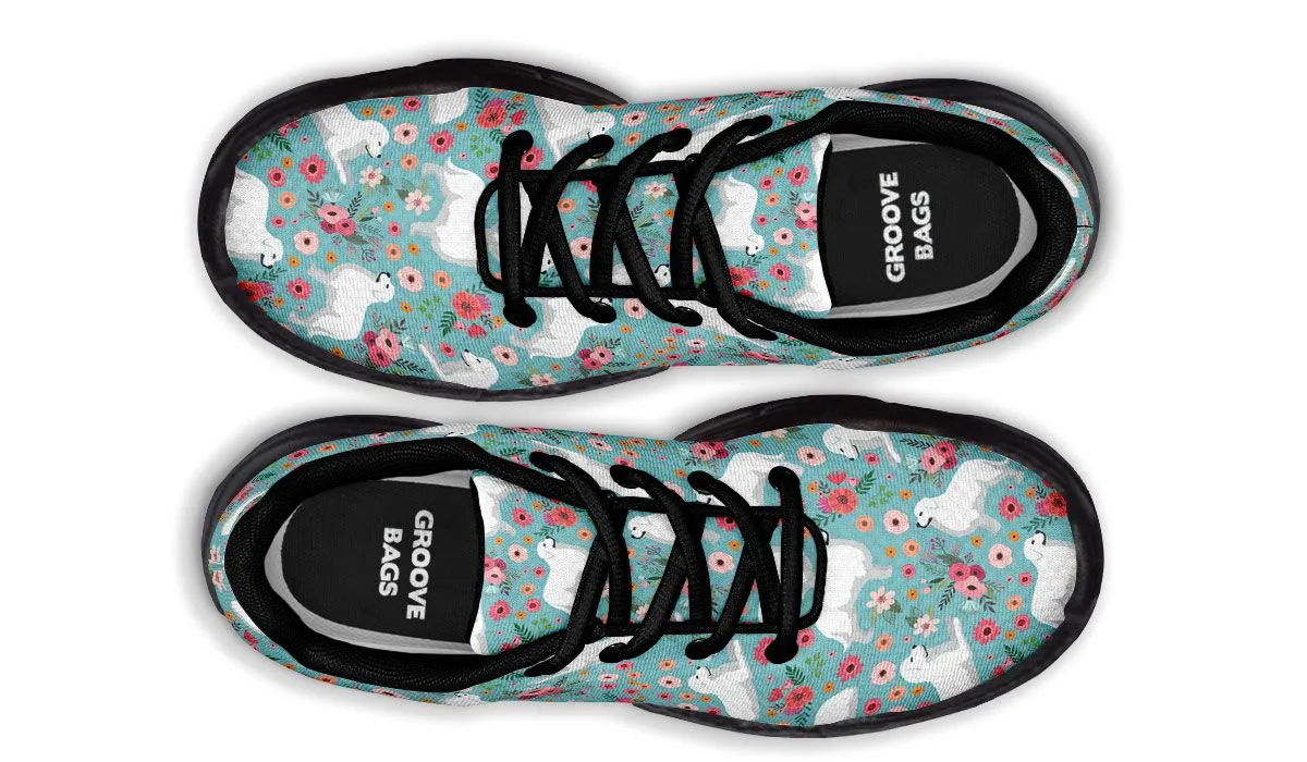 Great Pyrenees Flower Chunky Sneakers