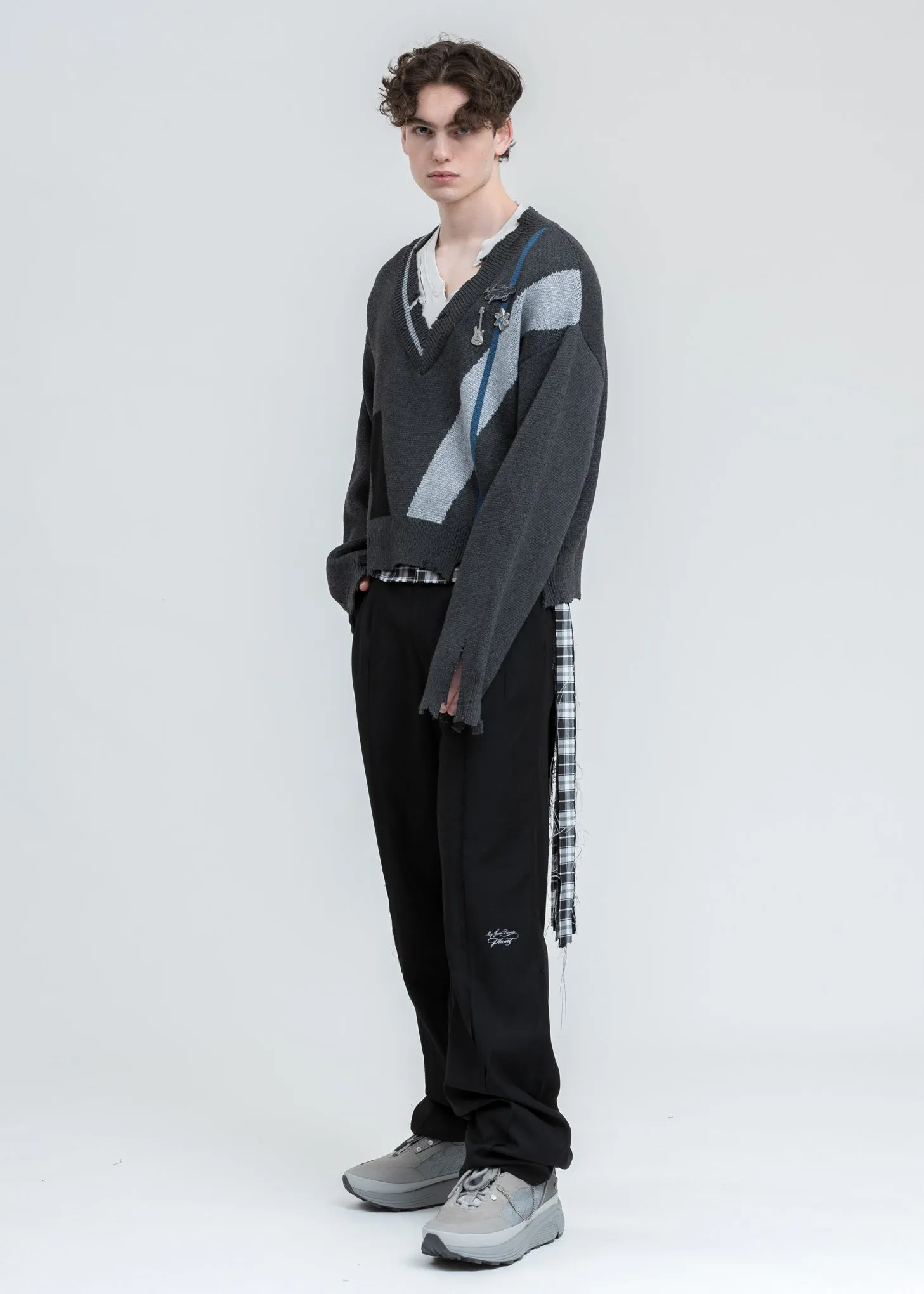 Grey 'My Own Private Planet' Atom Alpha High Top Sneakers