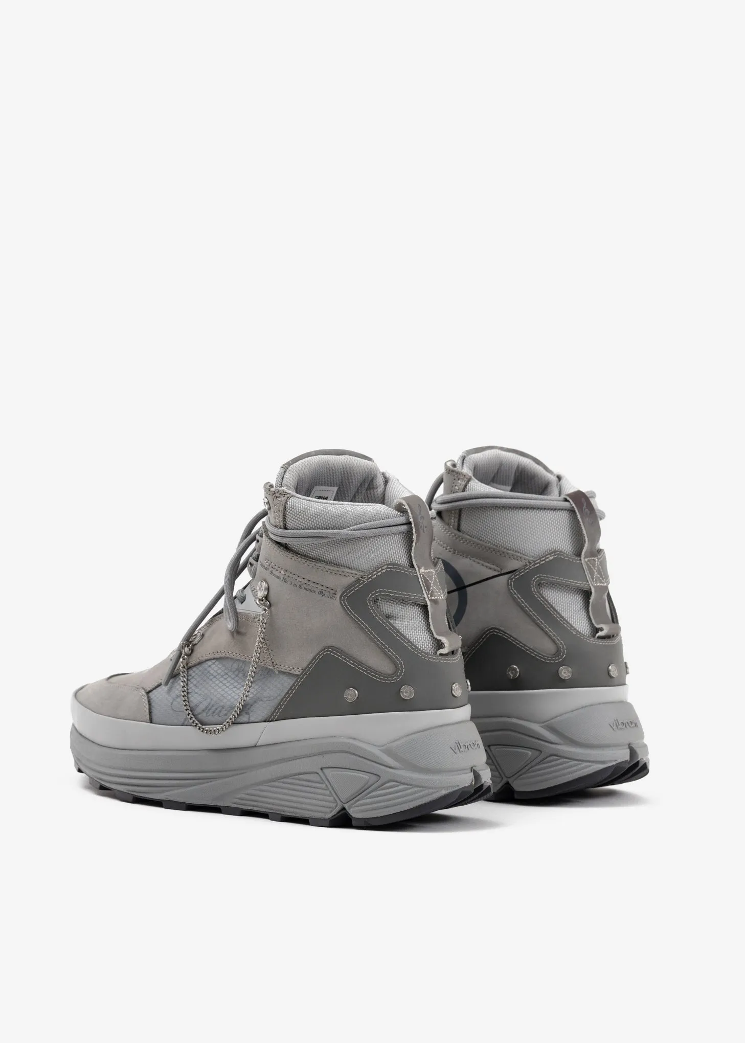 Grey 'My Own Private Planet' Atom Alpha High Top Sneakers