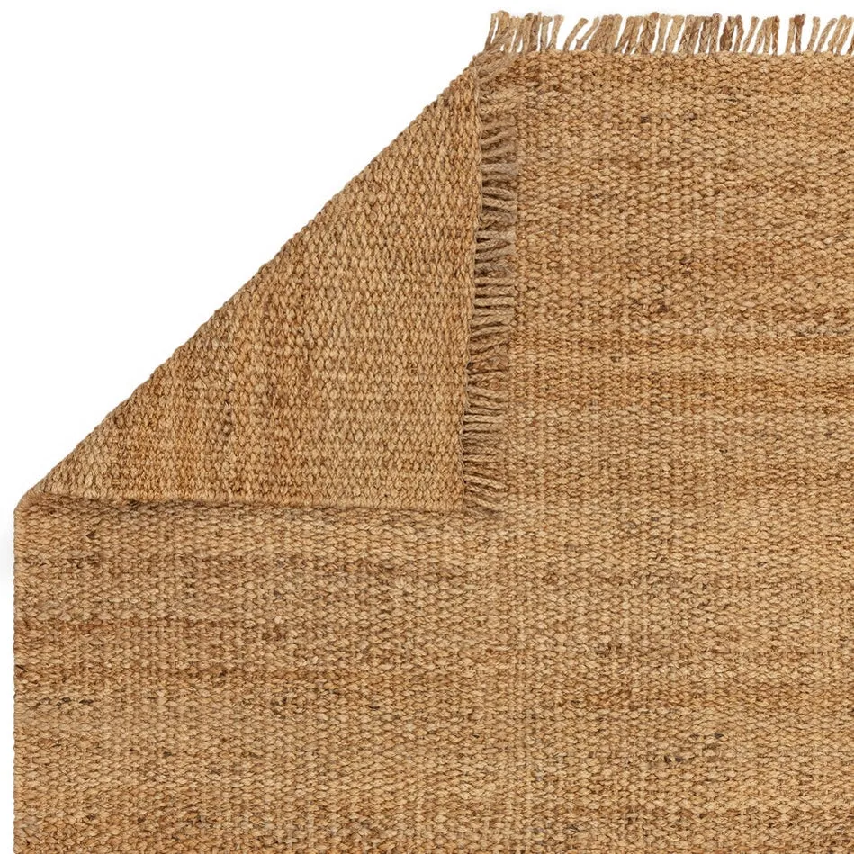 Grove Plain Hand-Woven Jute Flatweave Natural Rug