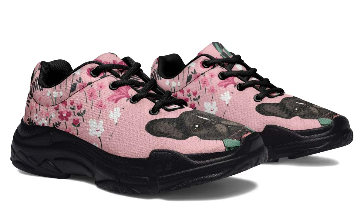 Handsome French Bulldog Chunky Sneakers