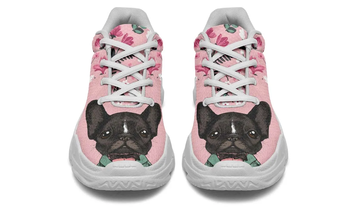 Handsome French Bulldog Chunky Sneakers