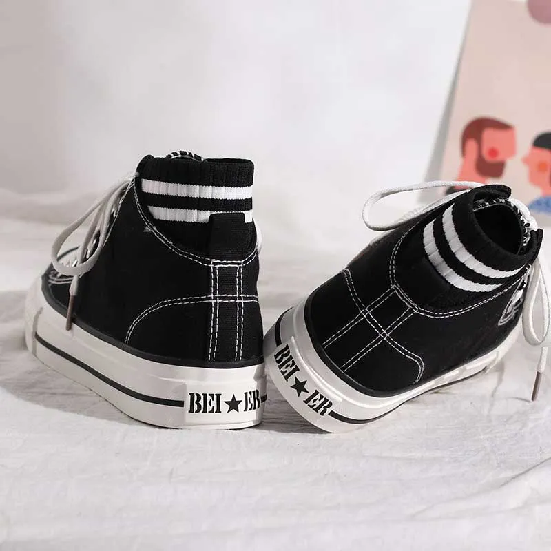 High-Top Canvas All-Match Retro Women's Shoes