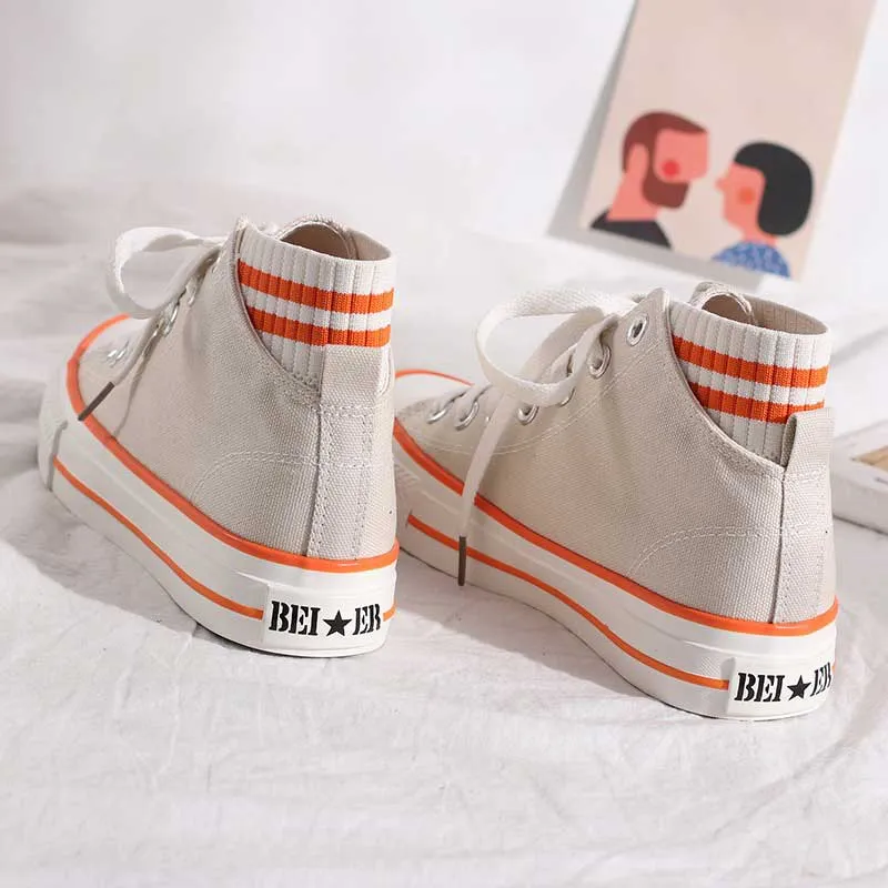 High-Top Canvas All-Match Retro Women's Shoes