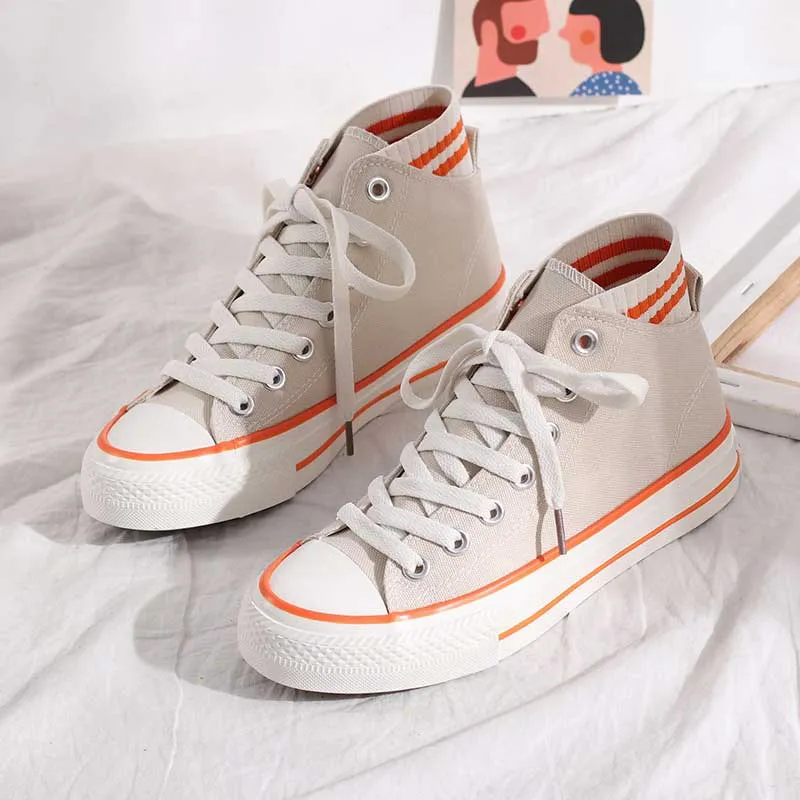 High-Top Canvas All-Match Retro Women's Shoes