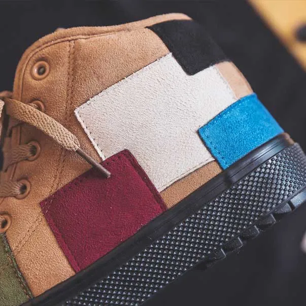 High-Top Winter Warm Cotton Canvas Women's Boots