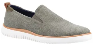 Hush Puppies Danny Mens Slip On Canvas Shoe