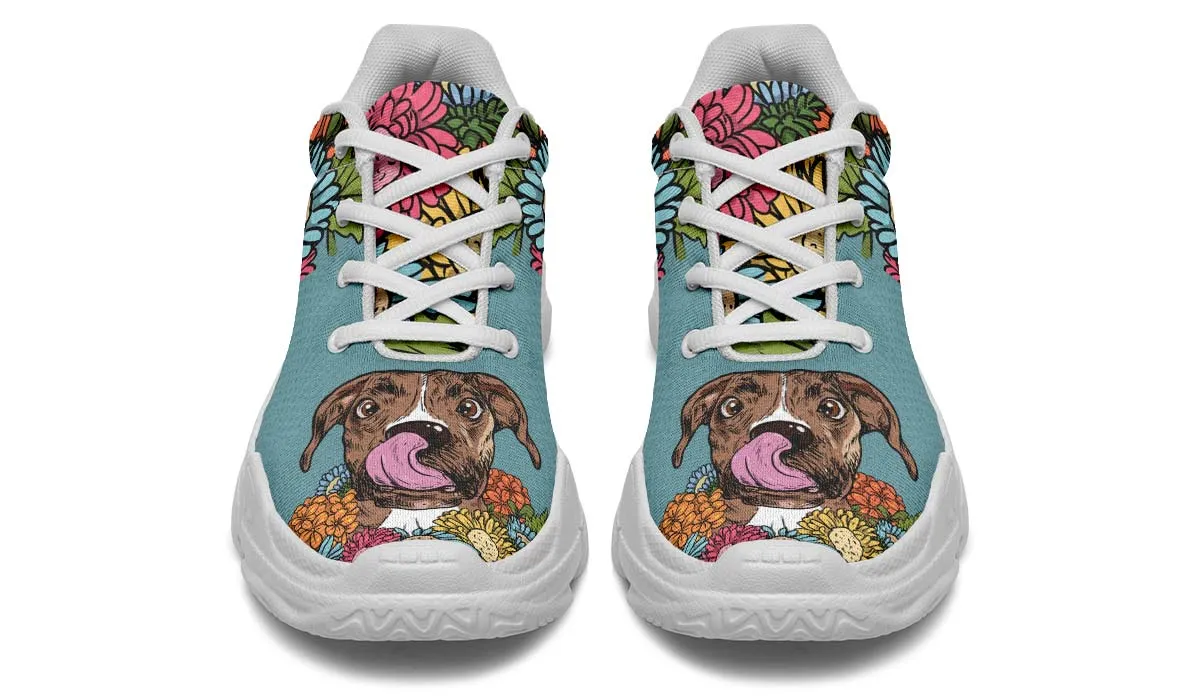 Illustrated Boxer Chunky Sneakers