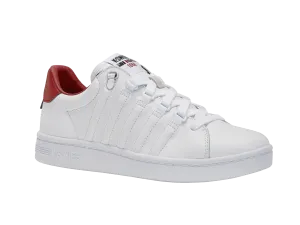 K-Swiss Men Lozan II Court Shoes in White/White/Mars Red