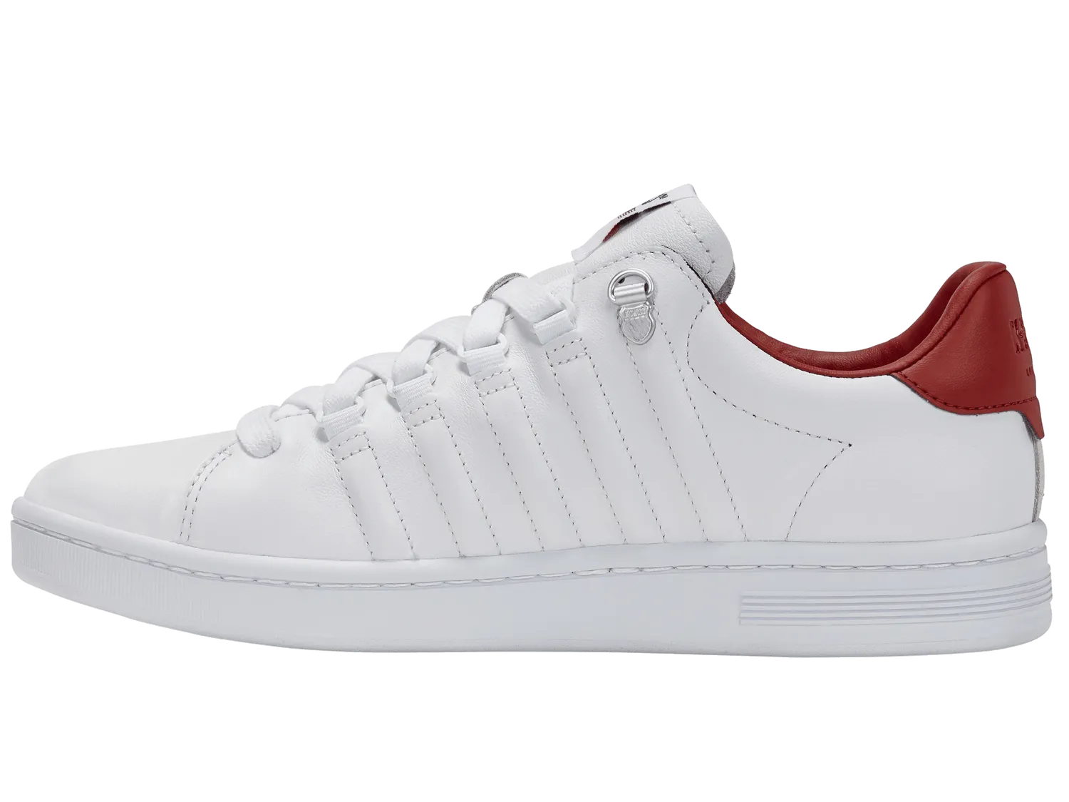 K-Swiss Men Lozan II Court Shoes in White/White/Mars Red