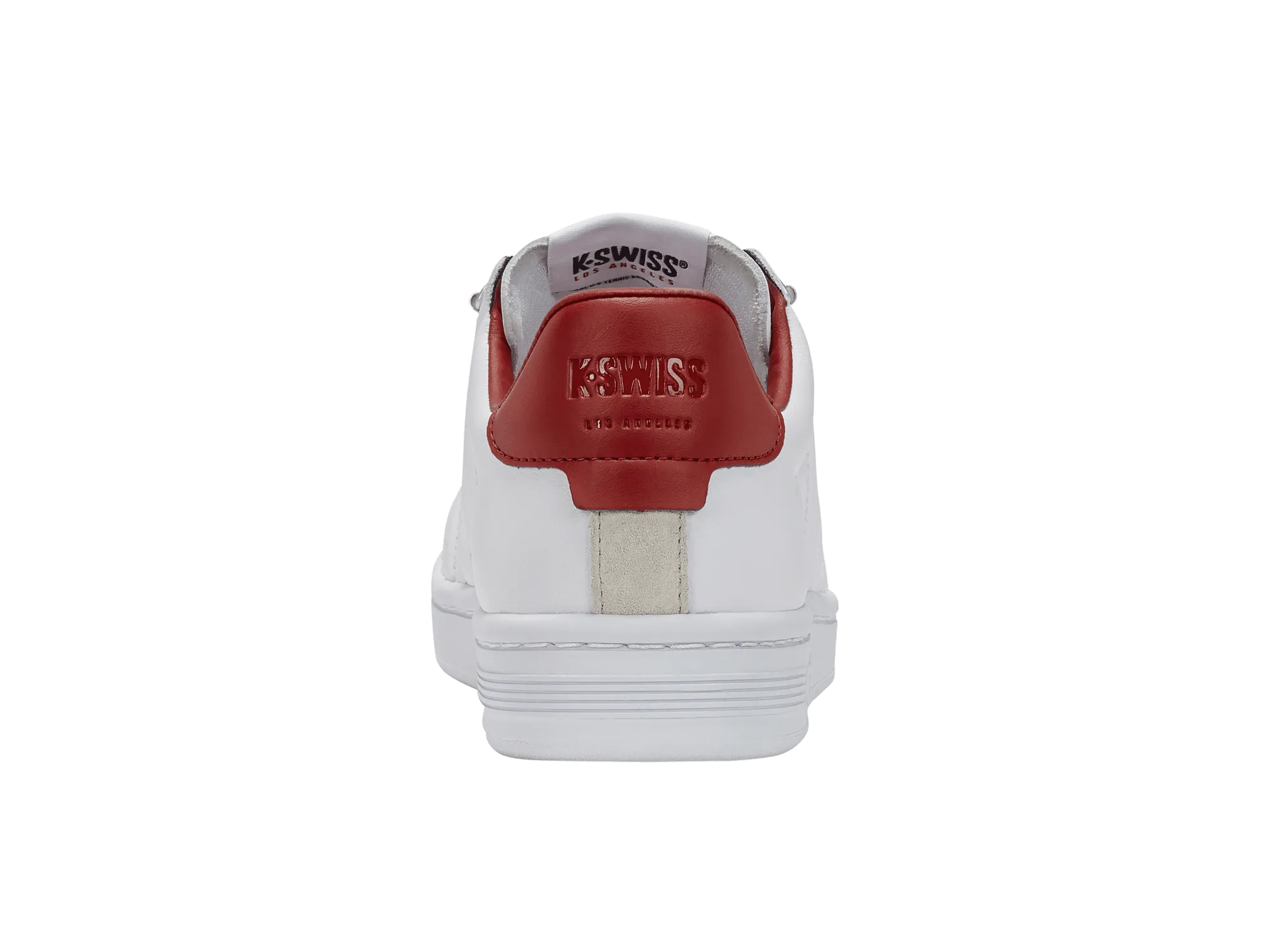 K-Swiss Men Lozan II Court Shoes in White/White/Mars Red