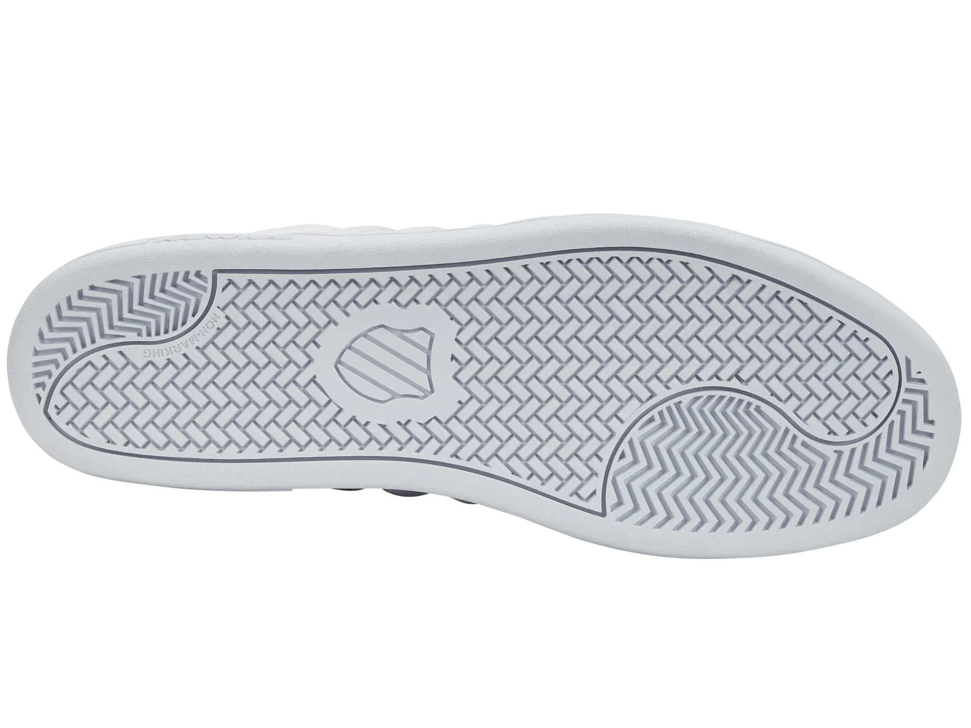 K-Swiss Men Lozan II Court Shoes in White/White/Mars Red