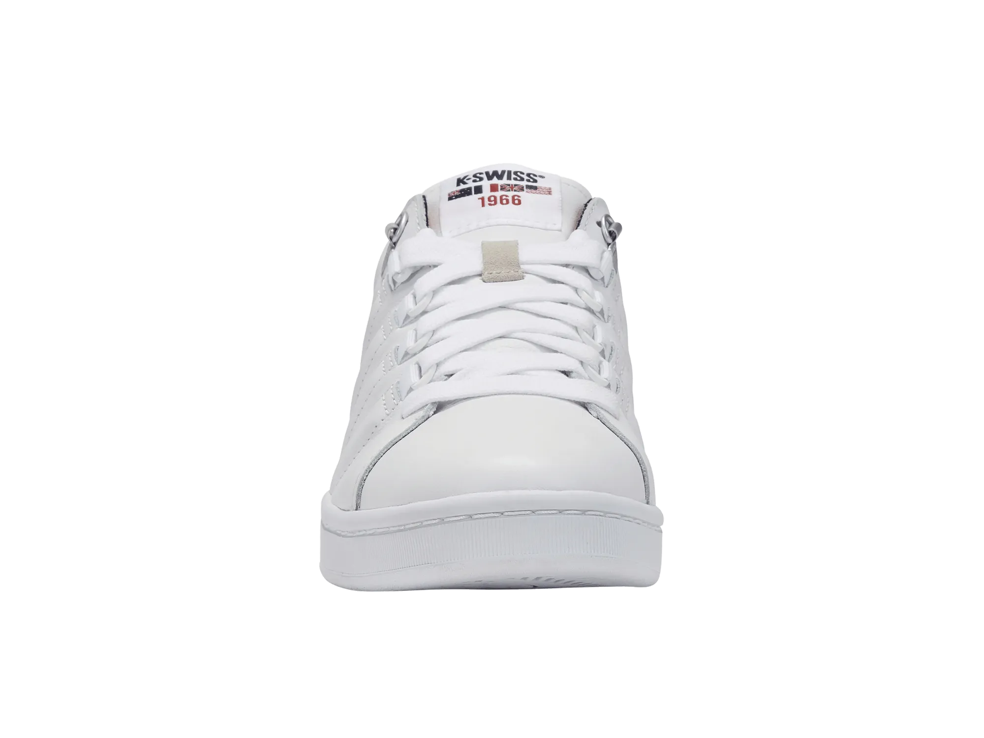 K-Swiss Men Lozan II Court Shoes in White/White/Mars Red